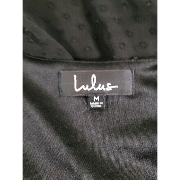 Lulus Favorite Daydream Black Swiss Dot Ruffled Mini Dress - Picture 8 of 8